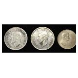 (3) 80% SILVER FOREIGN COINS