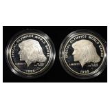 (2) 1995-P $1 SPECIAL OLYMPICS WORLD GAMES PR
