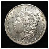 1901-S MORGAN DOLLAR AU SCRATCH