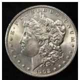 1902-O MORGAN DOLLAR CH/GEM BU