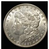 1887-O MORGAN DOLLAR AU