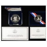 2003 FIRST FLIGHT  SILVER $1 & CLAD 50C  PR COMM