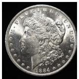 1884-O MORGAN DOLLAR GEM BU