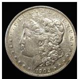 1902 MORGAN DOLLAR AU