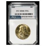 1963 FRANKLIN HALF DOLLAR PCI SUPERB GEM BU FBL