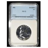 1962 FRANKLIN HALF DOLLAR NNC PERFECT GEM PROOF