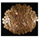 (500) WHEAT CENTS MIXED DATES