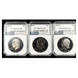 (3) 1978-S EISENHOWER $1 PCI PERFECT GEM PROOF