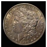 1890 MORGAN DOLLAR AU