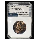 1958-D FRANKLIN HALF DOLLAR PCI GEM BU FBL