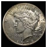 1928 PEACE DOLLAR AU