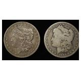 1896-O & 1894-O MORGAN DOLLARS