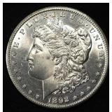1892-CC MORGAN DOLLAR CH BU