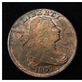 1807 DRAPED BUST LARGE CENT COMET