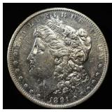 1891-S MORGAN DOLLAR AU/BU
