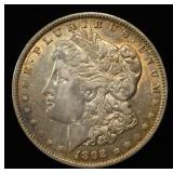 1892 MORGAN DOLLAR XF CLEANED