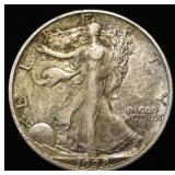 1928-S WALKING LIBERTY HALF DOLLAR XF