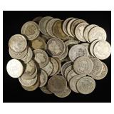 (50) 90% SILVER BARBER DIMES