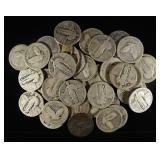 (40) 90% SILVER STANDING LIBERTY QUARTERS