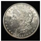 1921-D MORGAN DOLLAR CH BU