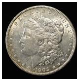 1903 MORGAN DOLLAR AU