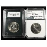 (2) HALF DOLLARS LOT