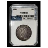 1803 DRAPED BUST HALF DOLLAR LARGE 3 PCI BU