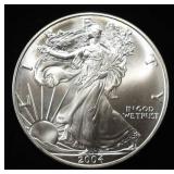 2004 AMERICAN SILVER EAGLE