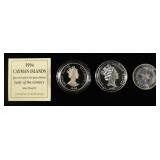 (3) 92.5% STERLING SILVER FOREIGN COINS