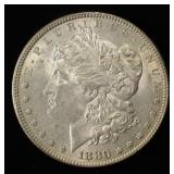 1880 MORGAN DOLLAR CH BU COLOR REV.