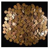(500) WHEAT CENTS MIXED DATES