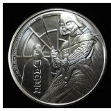 2022 1 OZ .999 SILVER STAR WARS DARTH VADER ROUND