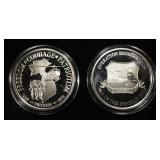 (2) 1 OZ .999 SILVER ROUNDS