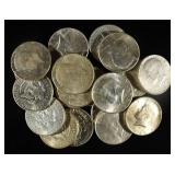 (20) 90% SILVER KENNEDY HALF DOLLARS