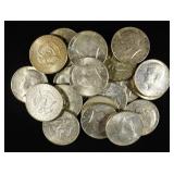 (40) 40% SILVER KENNEDY HALF DOLLARS