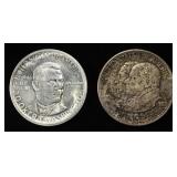 (2) COMMEMORATIVE HALF DOLLARS