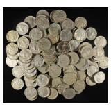 (100) BUFFALO NICKELS FULL DATE