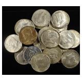 (20) 90% SILVER KENNEDY HALF DOLLARS