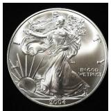 2004 AMERICAN SILVER EAGLE
