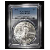 2013 AMERICAN SILVER EAGLE PCGS MS70