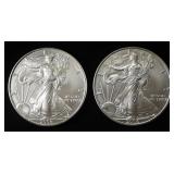 (2) 2006 AMERICAN SILVER EAGLES