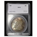 1880 MORGAN DOLLAR SEGS SUPERB GEM BU