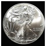 2004 AMERICAN SILVER EAGLE