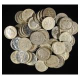 (50) 90% SILVER ROOSEVELT DIMES