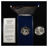 (2) 92.5% SILVER COMMEM COINS