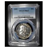 1950 FRANKLIN PROOF HALF DOLLAR PCGS PR63