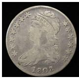 1808 BUST HALF DOLLAR FINE