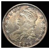 1818 BUST HALF DOLLAR AU/BU