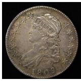 1809  BUST HALF DOLLAR XF/AU