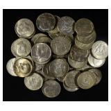 (40) 40% SILVER KENNEDY HALF DOLLARS